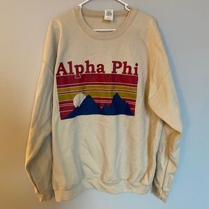 Alpha Phi Mountain Crewneck